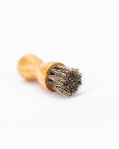 Kinderpinsel, kleiner runder Stupspinsel, Holz / Rosshaar